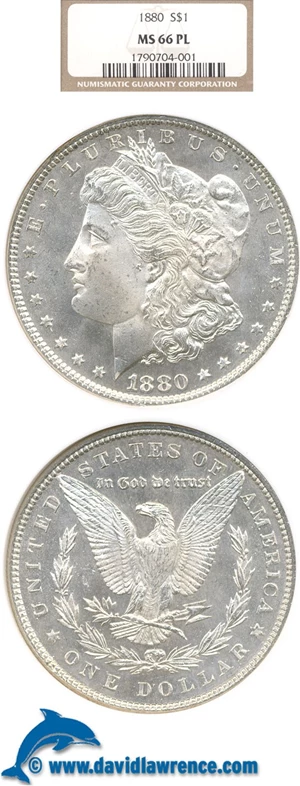 image for: 1880 $1 NGC MS66 PL