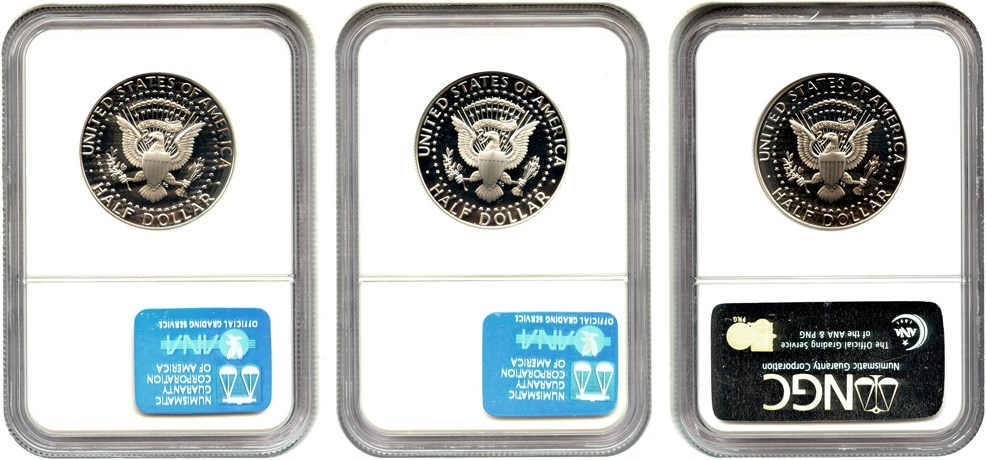 image for: Collector Lot of Kennedy 50c: All NGC Proof 69 UCAM (Silver, 3 Coins Total) - No Reserve!