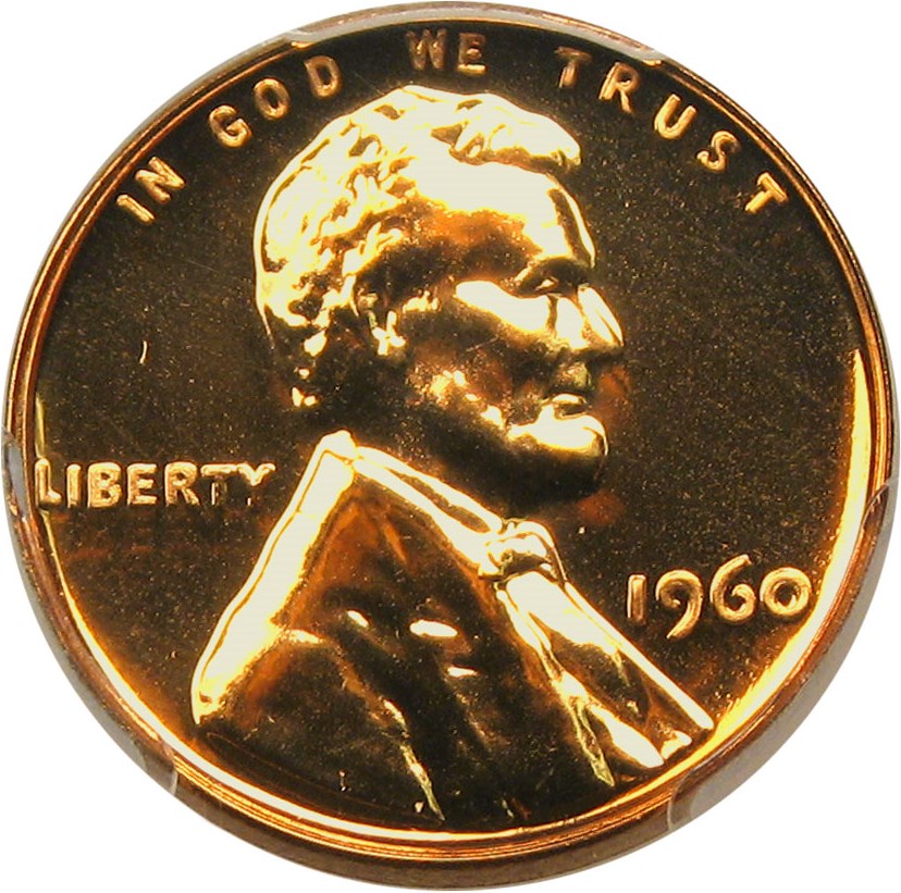 image for: 1960 1c PCGS Proof 67 RD (Large/Small Date)