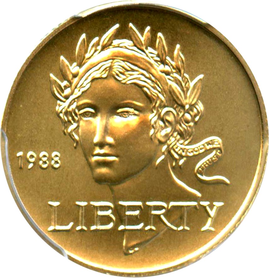 image for: 1988-W Olympic $5 PCGS MS69