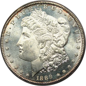 image for: 1889-S $1 PCGS MS64 PL (OGH)