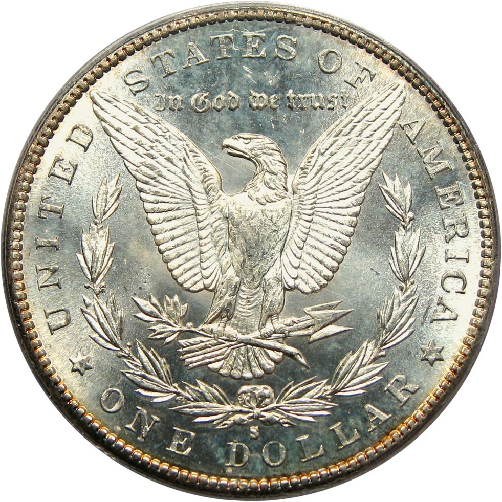 image for: 1889-S $1 PCGS MS64 PL (OGH)
