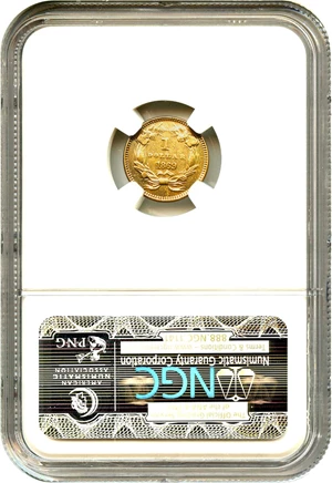 image for: 1869 G$1 NGC AU Details (Improperly Cleaned)