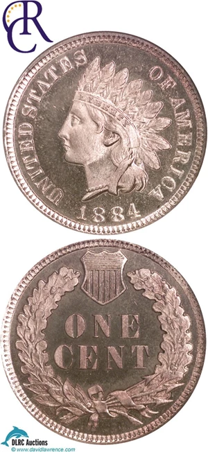 image for: 1884 1c NGC Proof 65 RD Cameo
