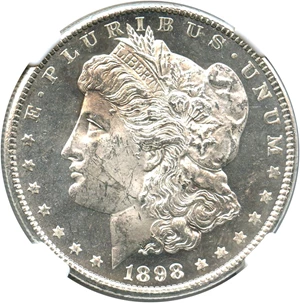 image for: 1898-O $1 NGC MS63 DMPL