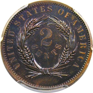 image for: 1863 Pattern 2c PCGS/CAC Proof 64 BN (J-305)