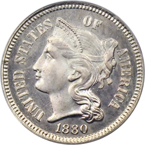 image for: 1880 3cN PCGS Proof 66 CAM