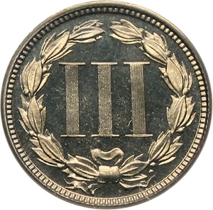 image for: 1866 3cN PCGS Proof 66 DCAM