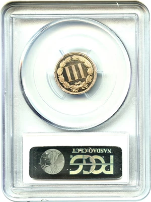 image for: 1867 3cN PCGS/CAC Proof 66 DCAM