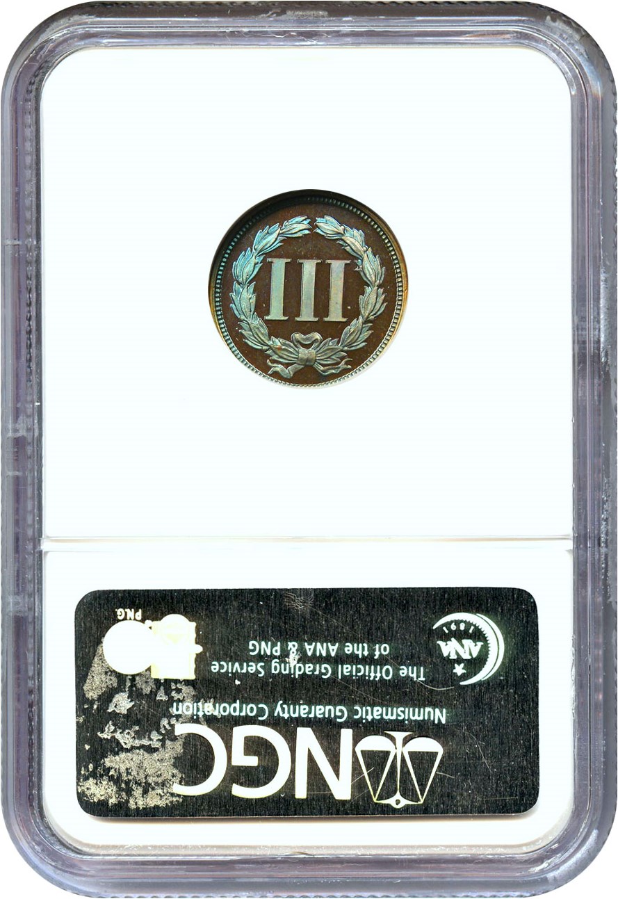 image for: 1868 Pattern 3C NGC Proof 65 BN (J-619)