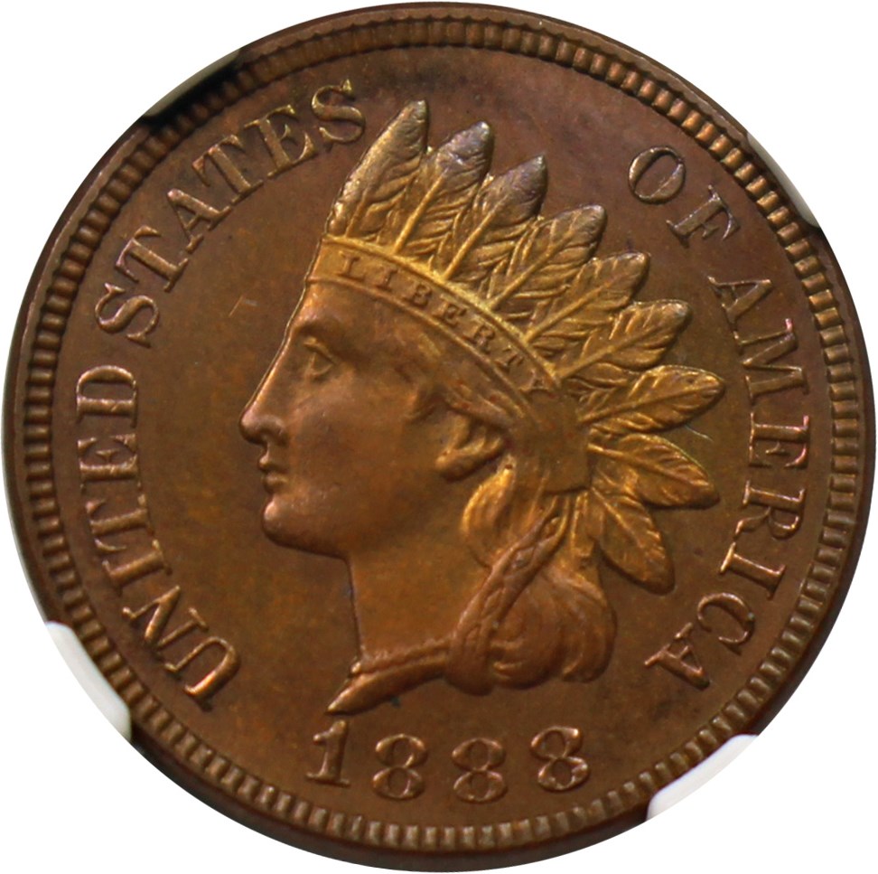 image for: 1888 1c NGC Proof 65 BN
