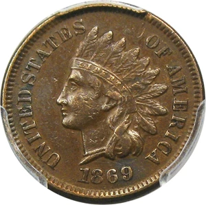 image for: 1869/69 1c PCGS XF40 RD (FS-301, RPD, S-3, 008.3)