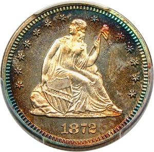 image for: 1872 25c PCGS Proof 66