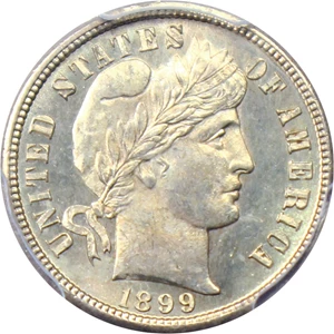 image for: 1899-S 10c PCGS MS64