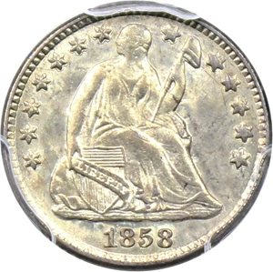 image for: 1858-O H10c PCGS/CAC MS64+