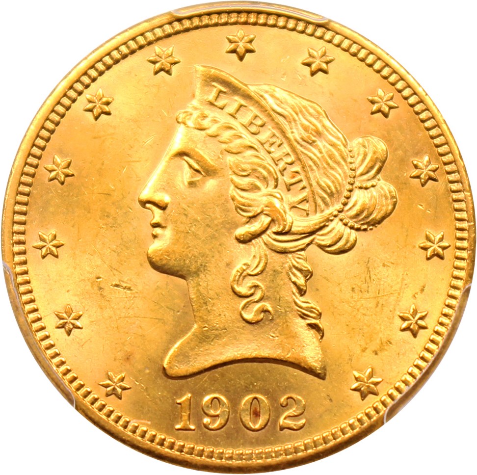 image for: 1902 $10 PCGS MS63