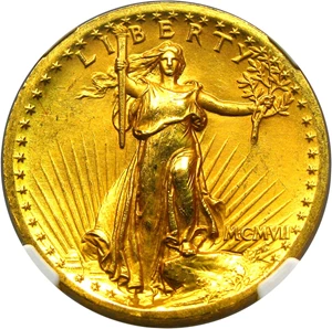 image for: 1907 High Relief $20 NGC PR63 (Wire Edge)