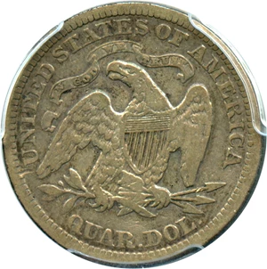 image for: 1871 25c PCGS VF20