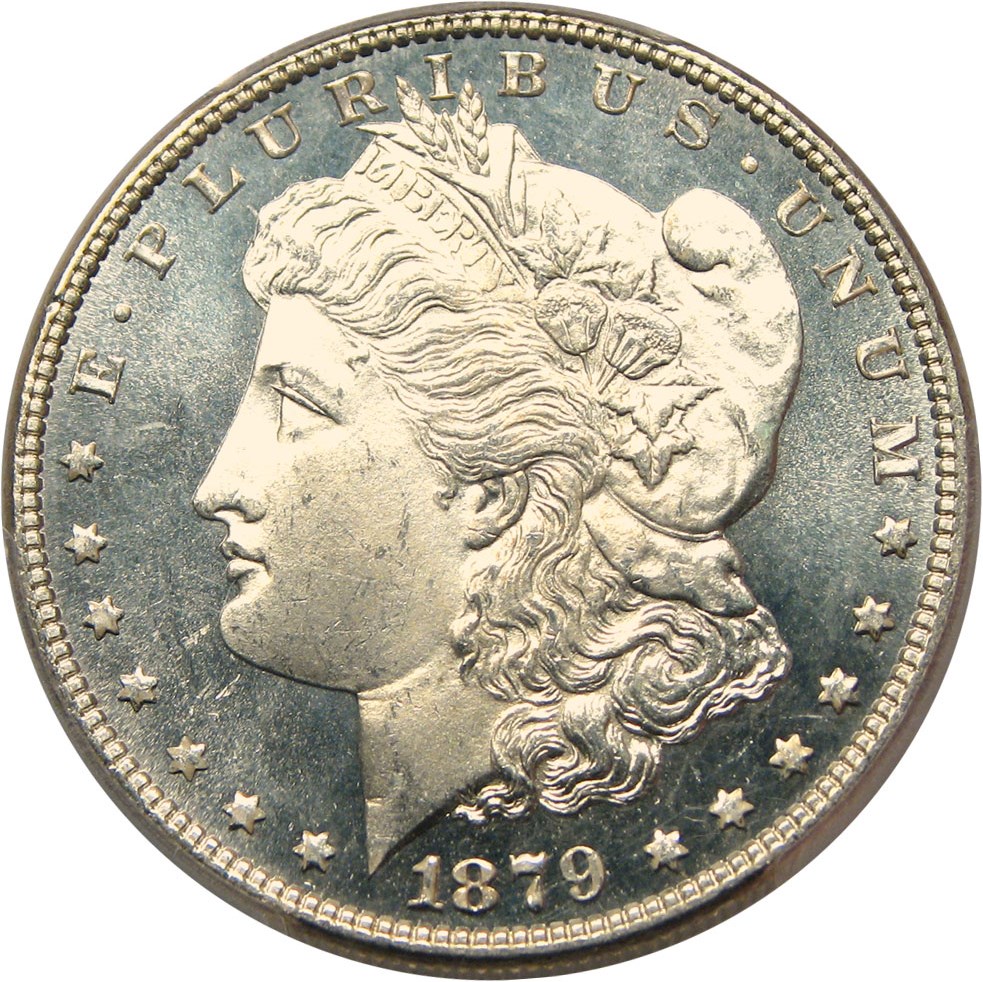 image for: 1879 $1 PCGS/CAC MS65 DMPL
