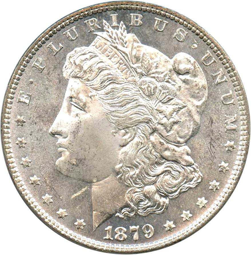 image for: 1879 $1 PCGS MS63 PL (OGH)