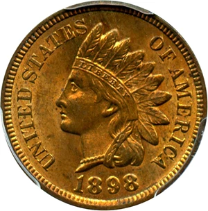 image for: 1898 1c PCGS MS64 RB