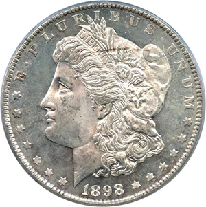 image for: 1898-O $1 PCGS MS62 DMPL (OGH)