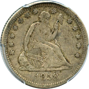 image for: 1858-O 25c PCGS XF40