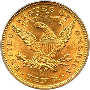 image for: 1880-S $10 PCGS MS63 (OGH)