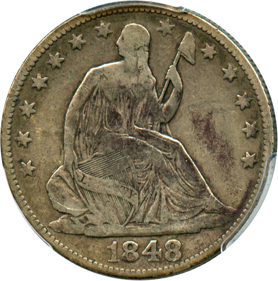 image for: 1848-O 50c PCGS F15