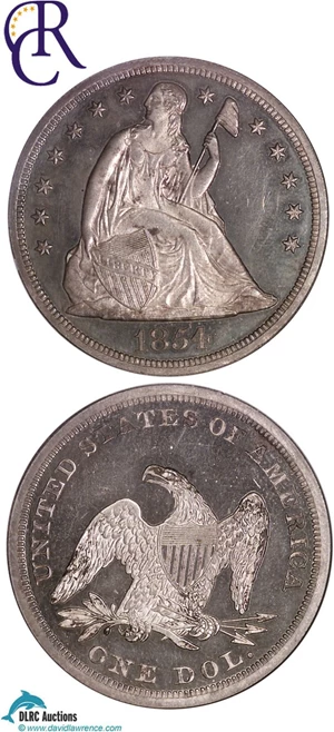 image for: 1854 $1 NGC Proof 64