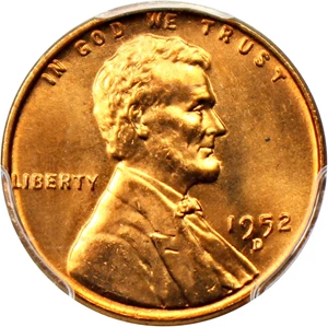 image for: 1952-D 1c PCGS MS67 RD