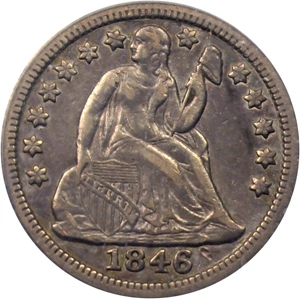image for: 1846 10c PCGS XF40