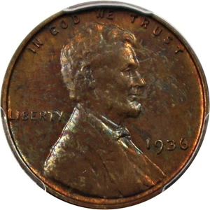 image for: 1936 1c PCGS Proof 65 RB (Type 1, Satin Finish)