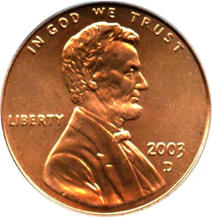 image for: 2003-D 1c PCGS MS68 RD
