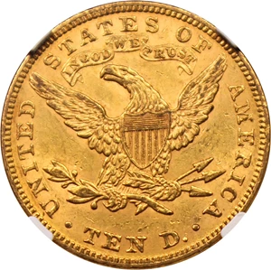 image for: 1890 $10 NGC MS60