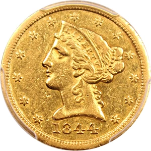 image for: 1844-O $5 PCGS XF40