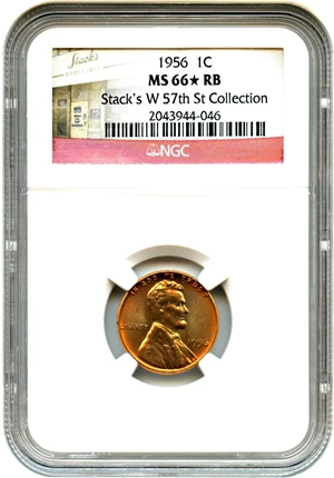 image for: 1956 1c NGC MS66 RB *Star*