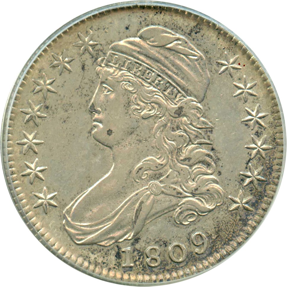 image for: 1809 50c PCGS XF45 (III Edge)