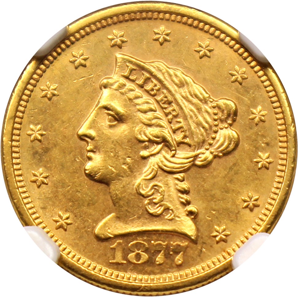 image for: 1877-S $2 1/2 NGC MS62