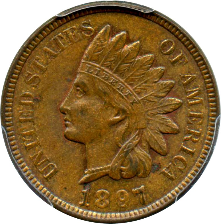 image for: 1897 1c PCGS MS64 BN