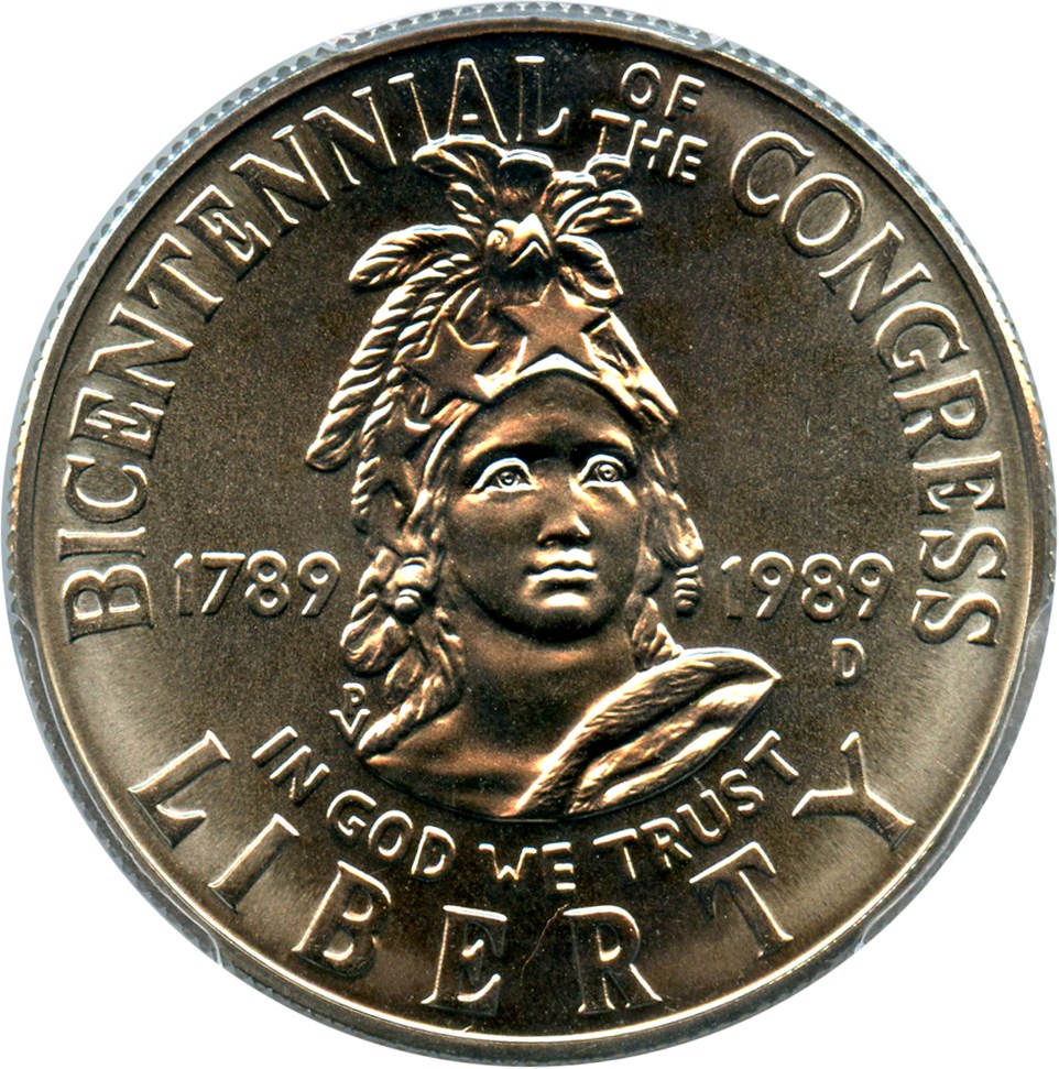 image for: 1989-D Congress 50c PCGS MS69