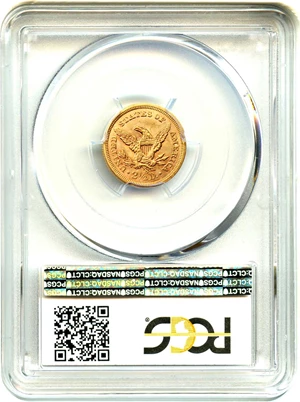 image for: 1865-S $2 1/2 PCGS MS62