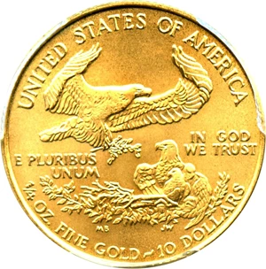 image for: 1994 Gold Eagle $10 PCGS MS69