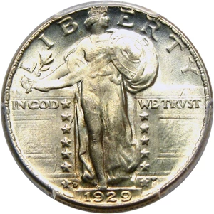 image for: 1929-D 25c PCGS MS66 FH