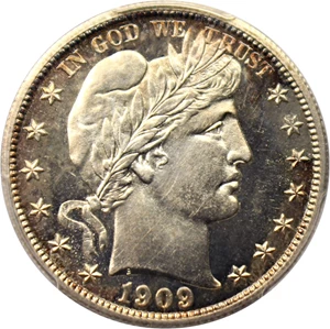 image for: 1909 50c PCGS Proof 64 CAM