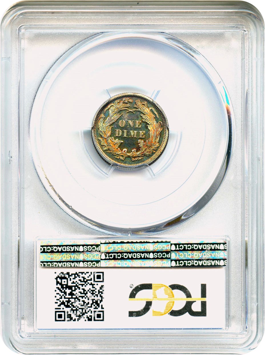 image for: 1871 10c PCGS Proof 66 CAM