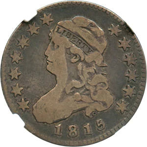 image for: 1815 25c NGC VG-10 - No Reserve