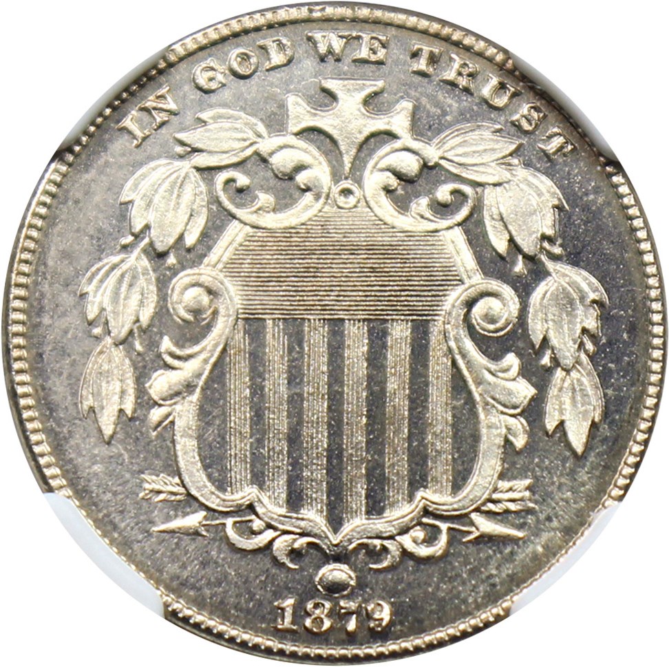 image for: 1879 18/18 5c NGC Proof 66 (VP-001)