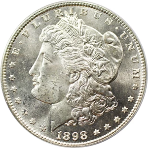 image for: 1898 $1 PCGS MS65 PL