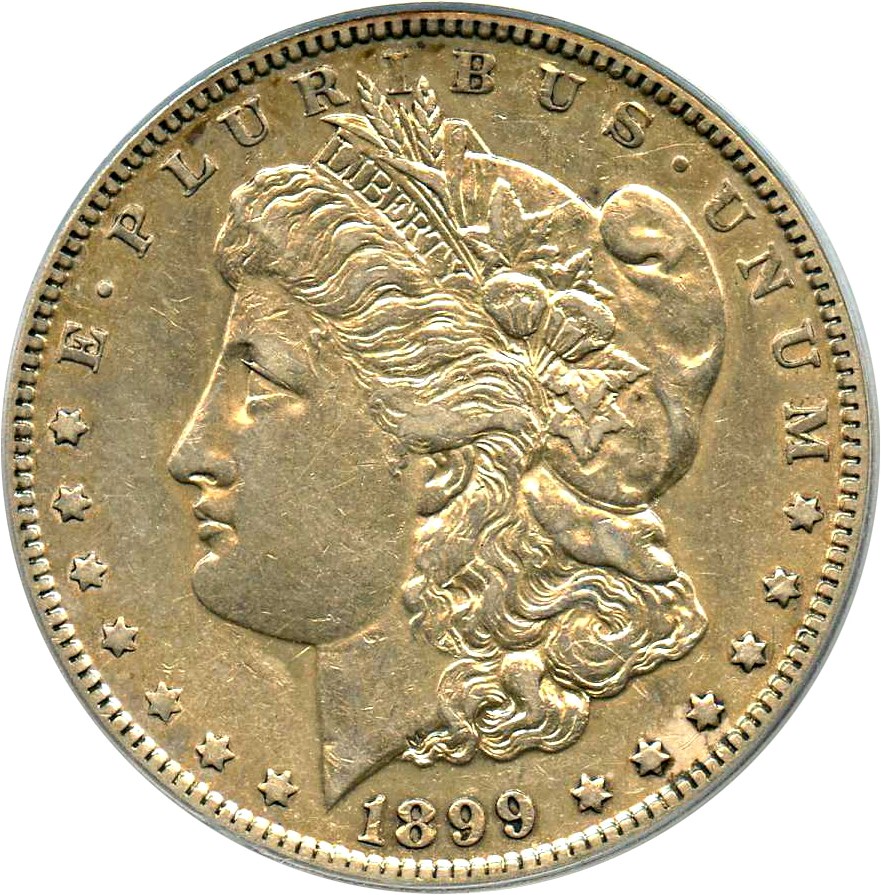 image for: 1899-O $1 PCGS XF45 (VAM-4, Micro O)